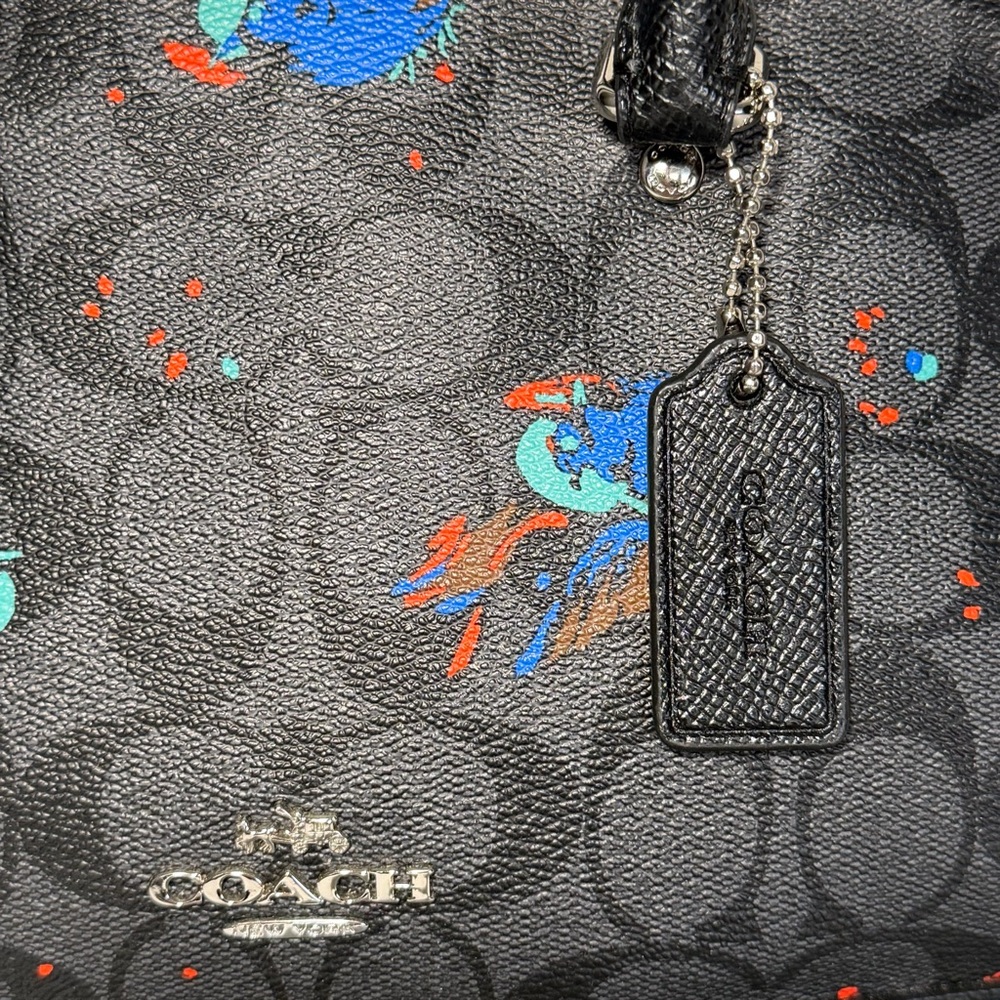 Coach Mini Sierra Satchel with Bird Print - Picture 2 of 12